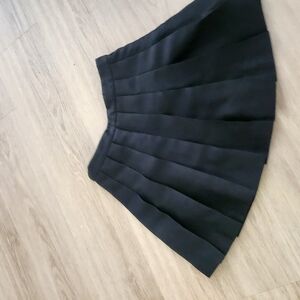 Classic Black Pleated Skirt